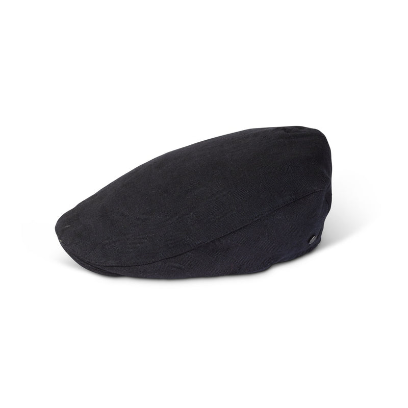 Fia Linen Cap - Navy